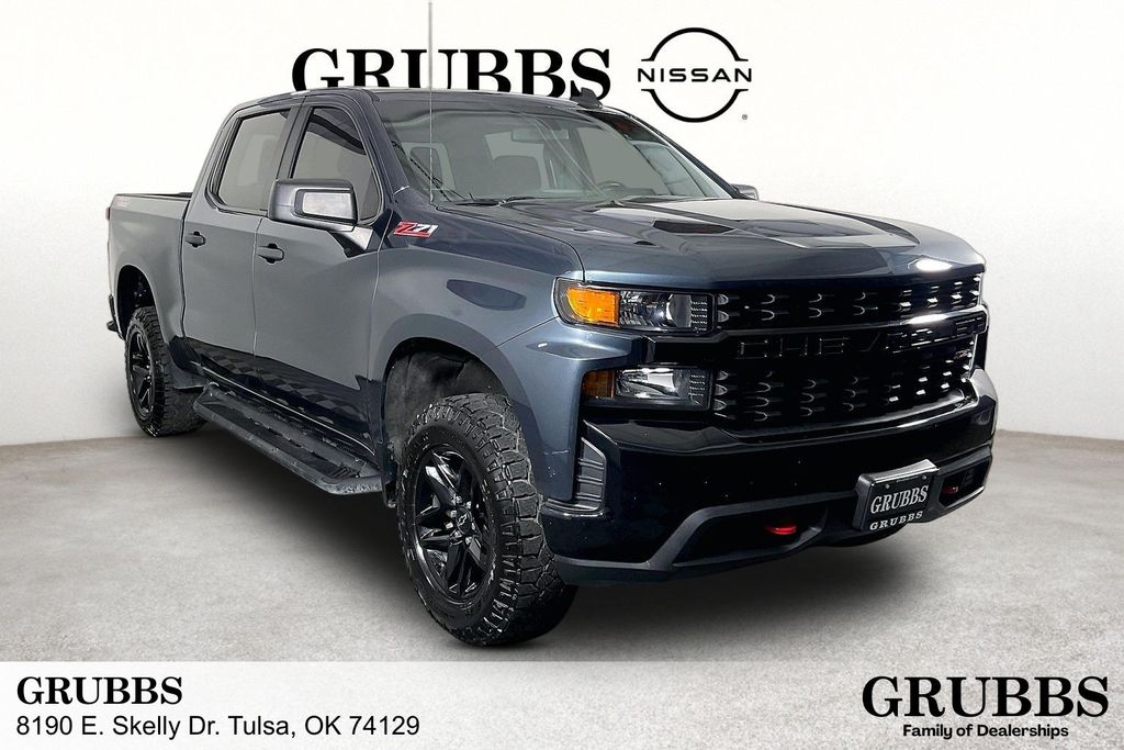 Shadow Gray Metallic 2021 Chevrolet Silverado 1500 Pickup Truck Four-Wheel Drive 6-Speed Automatic Overdrive