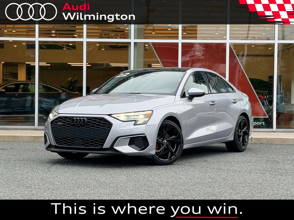 Florett Silver Metallic 2022 Audi A3 Sedan All-Wheel Drive 7-Speed Automatic