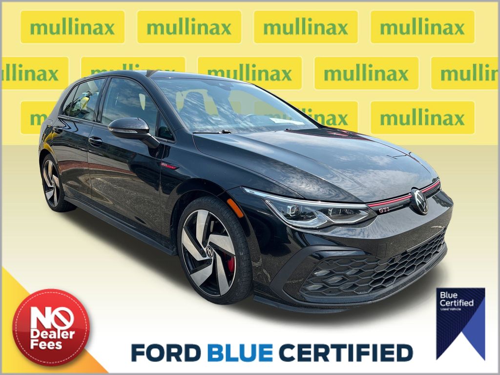 Deep Black Pearl 2024 Volkswagen Golf GTI Hatchback Front-Wheel Drive 7-Speed Dual Clutch