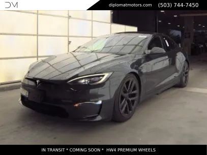 Black 2024 Tesla Model S AWD Sedan All-Wheel Drive 1-Speed Automatic