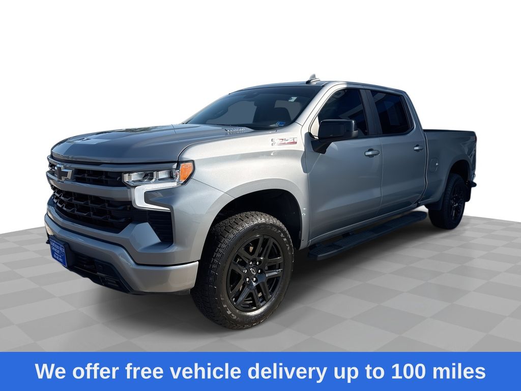 Sterling Gray Metallic 2024 Chevrolet Silverado 1500 Pickup Truck Four-Wheel Drive Automatic