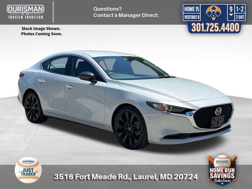 Ceramic White 2024 Mazda MAZDA3 2.5 S Select Sport FWD Sedan Front-Wheel Drive 6-Speed Automatic