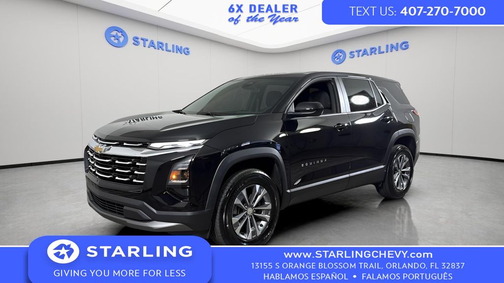 Mosaic Black Metallic 2025 Chevrolet Equinox LT FWD SUV / Crossover Front-Wheel Drive Continuously Variable Transmission