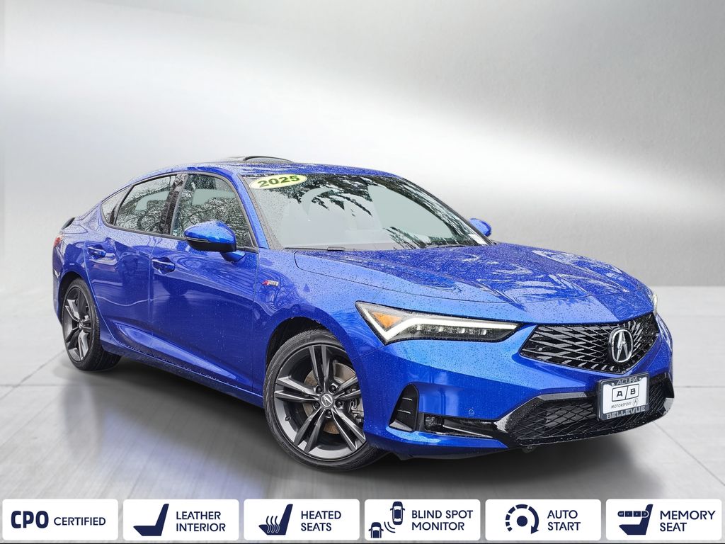 Blue 2025 Acura Integra FWD with Technology and A-SPEC Package Sedan Front-Wheel Drive Continuously Variable Transmission