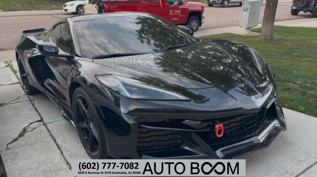 Black 2025 Chevrolet Corvette E-Ray Coupe AWD with 1LZ Coupe All-Wheel Drive 8-Speed Dual Clutch