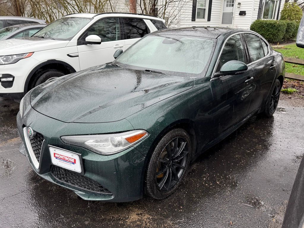 Green (Verde Visconti) 2020 Alfa Romeo Giulia Ti AWD Sedan All-Wheel Drive 8-Speed Automatic