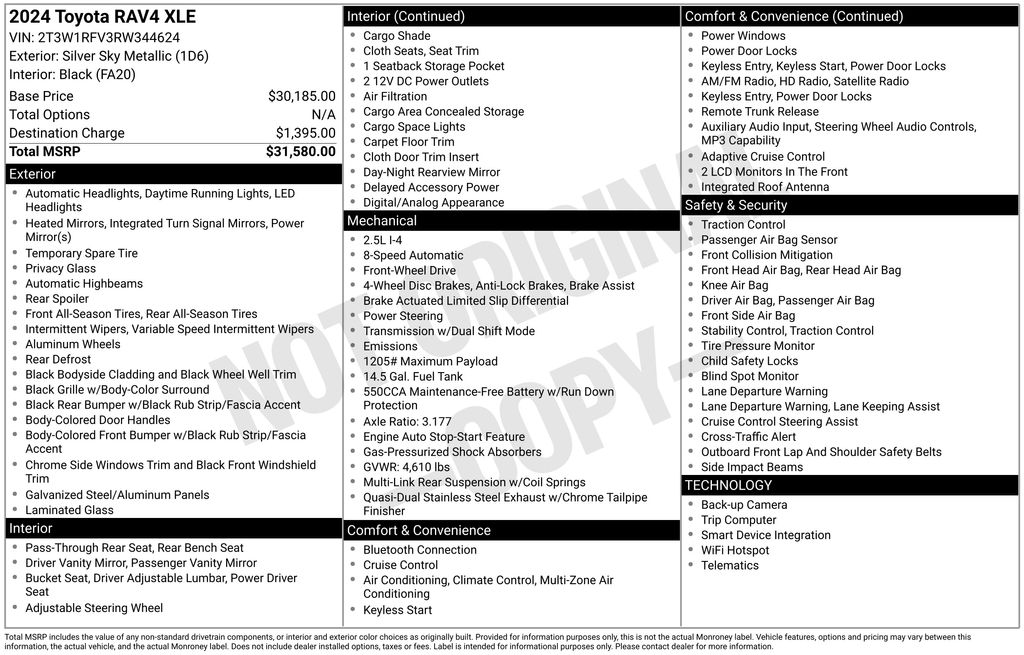 2024 Toyota RAV4 XLE FWD