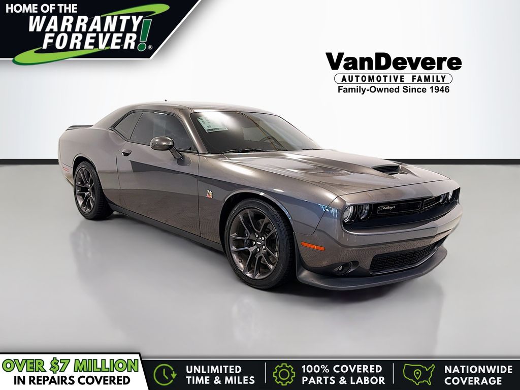 Gray (Granite Crystal Metallic Clearcoat) 2022 Dodge Challenger Coupe Rear-Wheel Drive 8-Speed Automatic