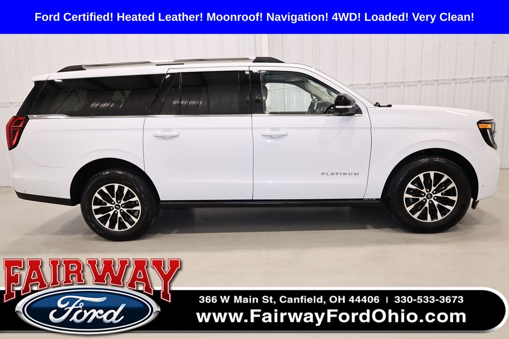 Oxford White 2025 Ford Expedition MAX Platinum 4WD SUV / Crossover Four-Wheel Drive Automatic