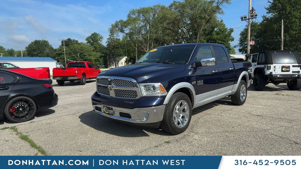 True Blue Pearlcoat 2016 RAM 1500 Pickup Truck Four-Wheel Drive 8-Speed Automatic