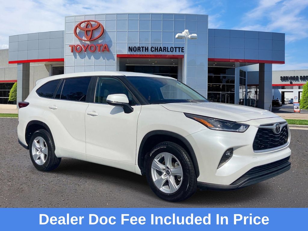 White (Wind Chill Pearl) 2023 Toyota Highlander SUV / Crossover Front-Wheel Drive 8-Speed Automatic
