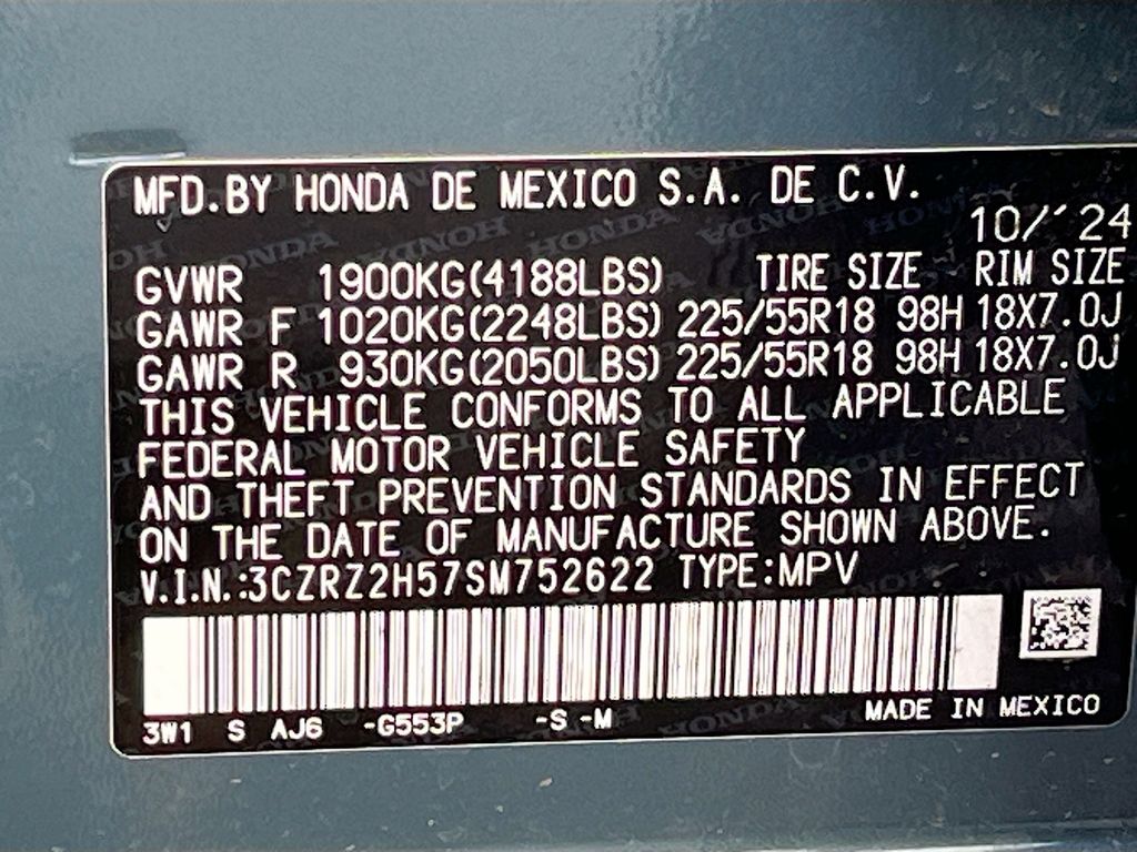 2025 Honda HR-V Sport Blue at Genesis of Spring
