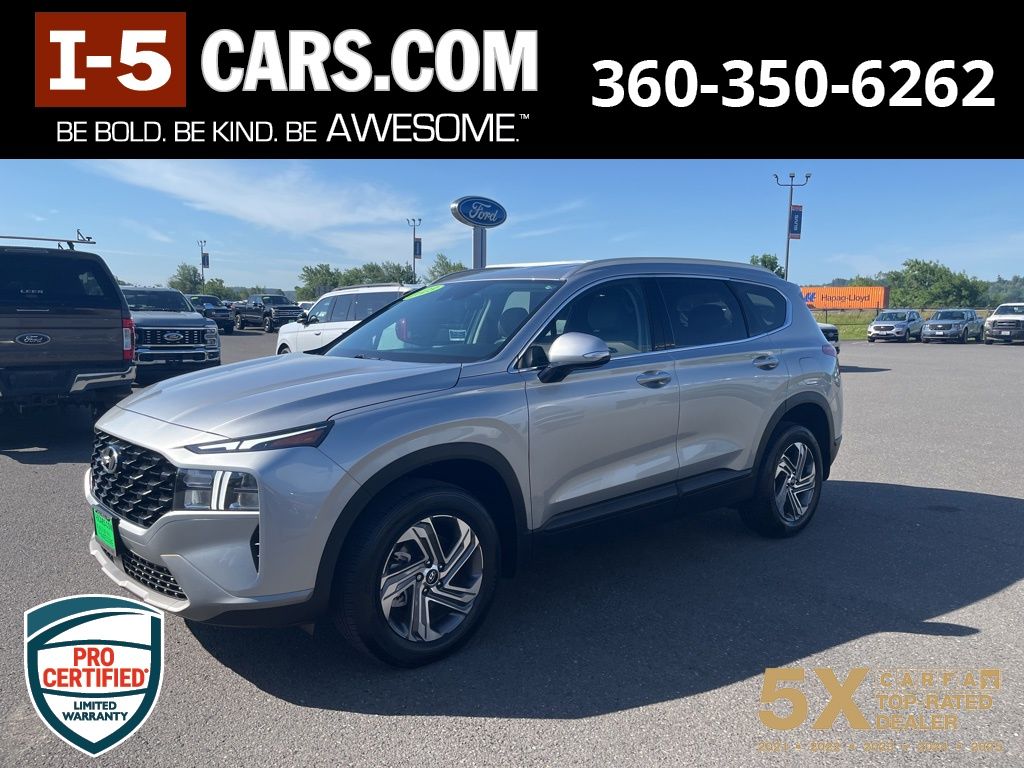 Shimmering Silver Pearl 2023 Hyundai Santa Fe SUV / Crossover All-Wheel Drive 8-Speed Automatic