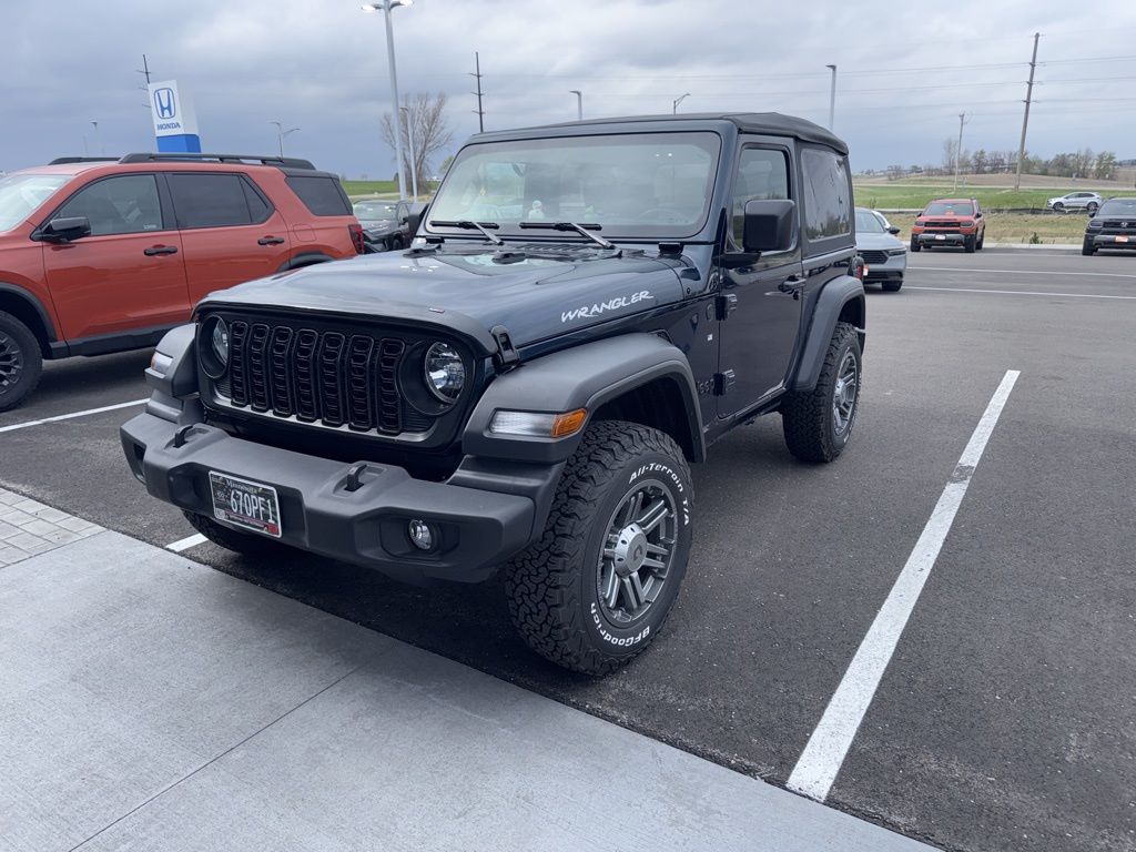 Fathom Blue Pearlcoat 2025 Jeep Wrangler Sport 2-Door 4WD SUV / Crossover Four-Wheel Drive 6-Speed Manual