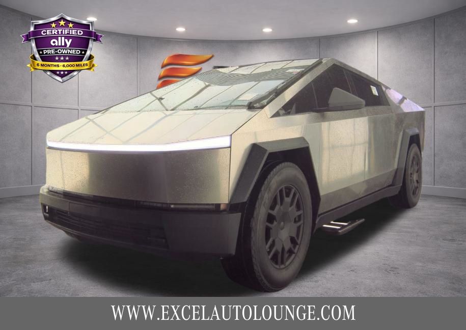 Gray 2024 Tesla Cybertruck Cyberbeast Crew Cab AWD Pickup Truck All-Wheel Drive 1-Speed Automatic