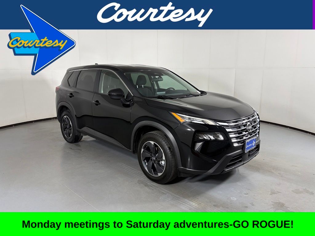 Super Black 2024 Nissan Rogue SUV / Crossover Front-Wheel Drive Continuously Variable Transmission