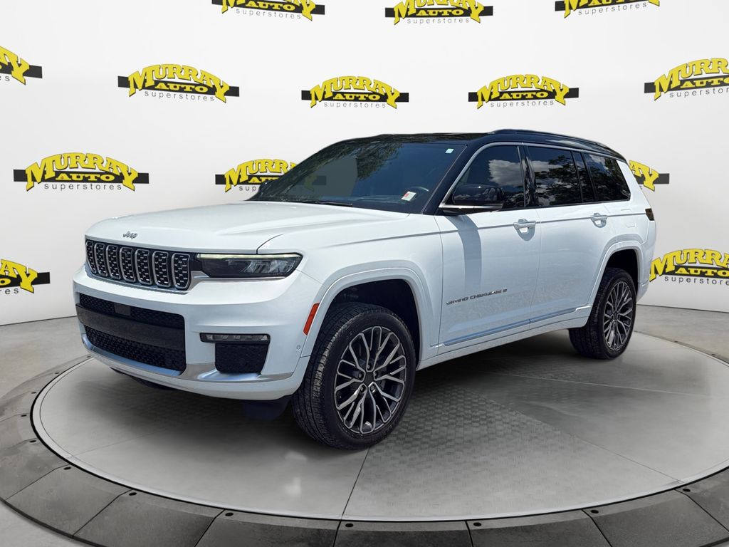 Bright White Clearcoat 2024 Jeep Grand Cherokee L Summit 4WD SUV / Crossover Four-Wheel Drive 8-Speed Automatic