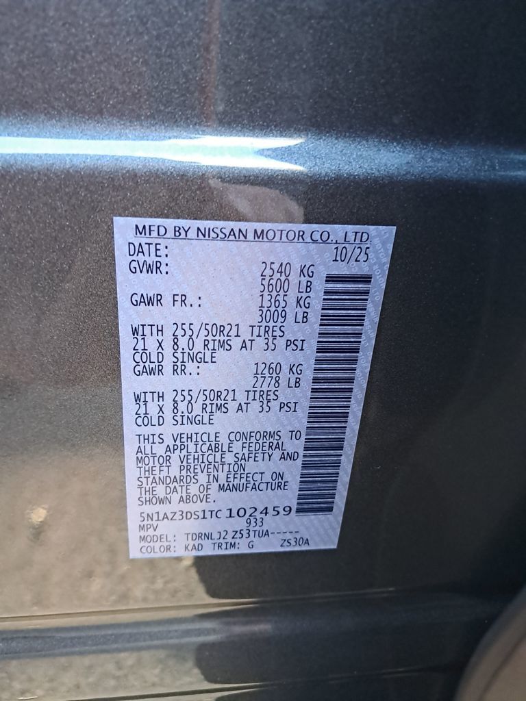 2026 Nissan Murano Platinum Gray at John Sisson Motors