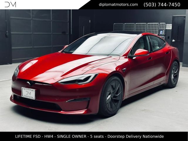 Red 2026 Tesla Model S Sedan All-Wheel Drive 1-Speed Automatic
