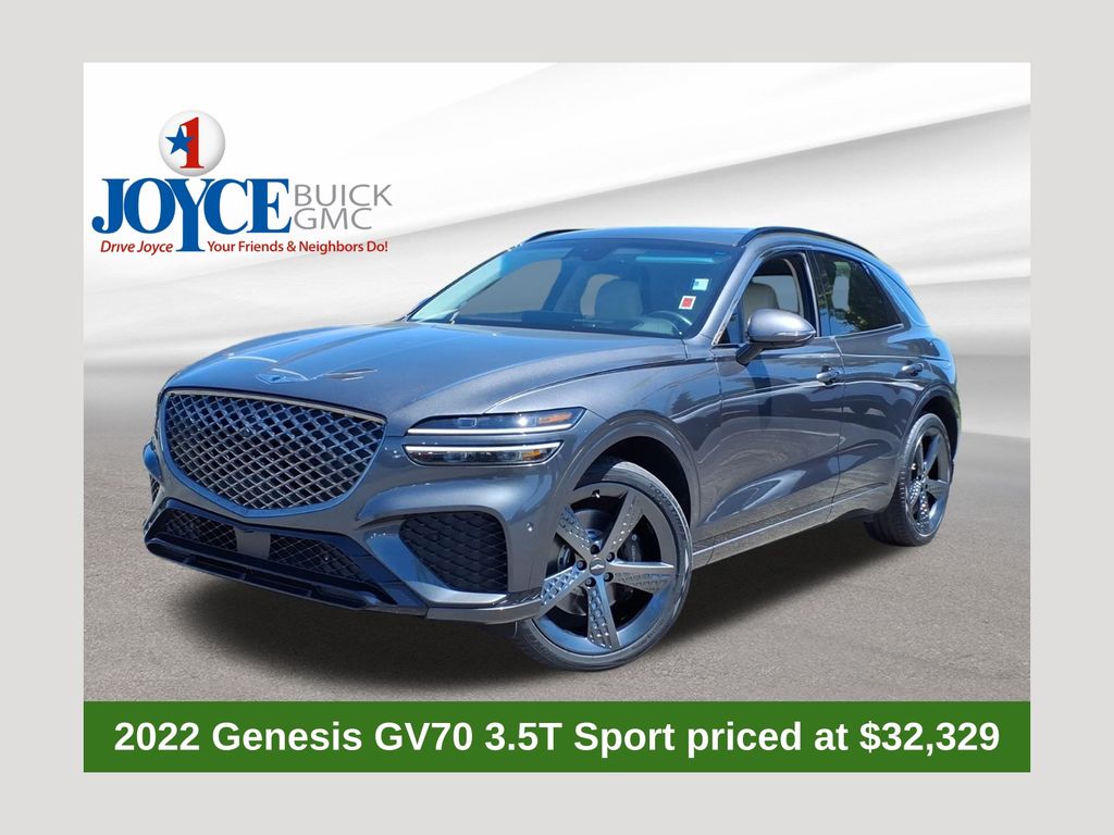 Himalayan Gray 2022 Genesis GV70 SUV / Crossover All-Wheel Drive 8-Speed Automatic