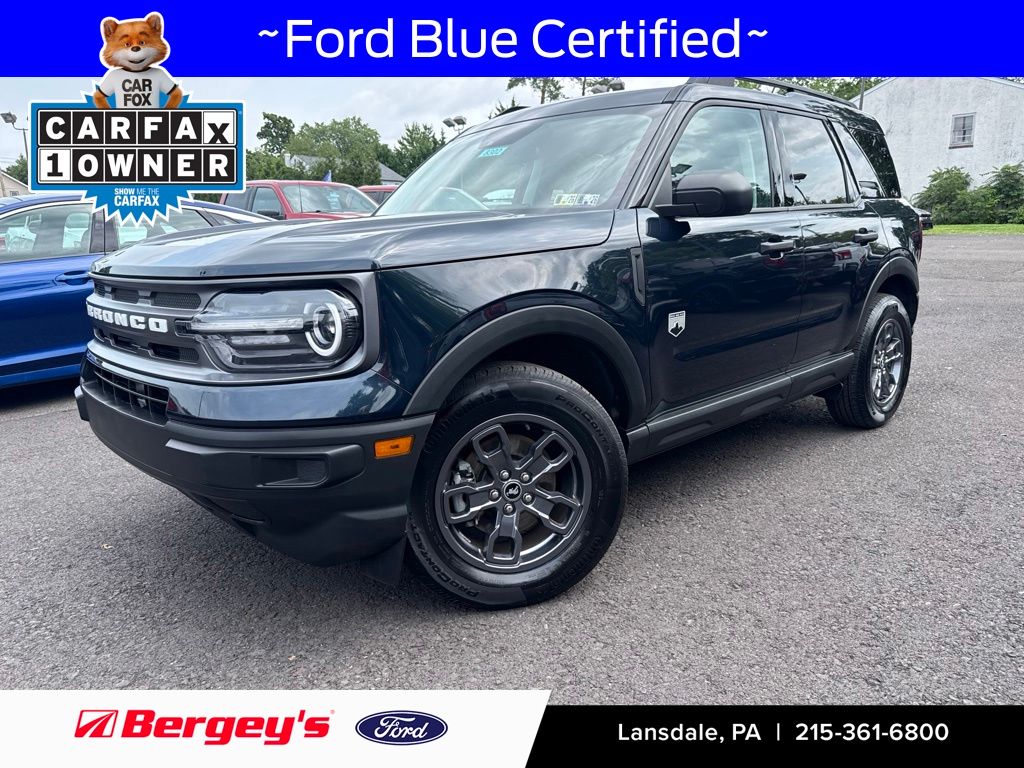 Alto Blue Metallic Tinted Clearcoat 2023 Ford Bronco Sport SUV / Crossover All-Wheel Drive 8-Speed Automatic