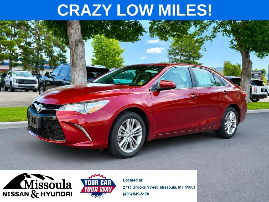 Red (Ruby Flare Pearl) 2016 Toyota Camry Sedan Front-Wheel Drive 6-Speed Automatic