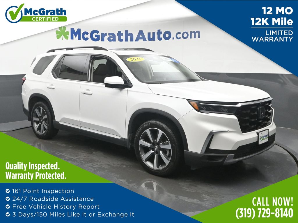 Platinum White Pearl 2025 Honda Pilot SUV / Crossover All-Wheel Drive Automatic