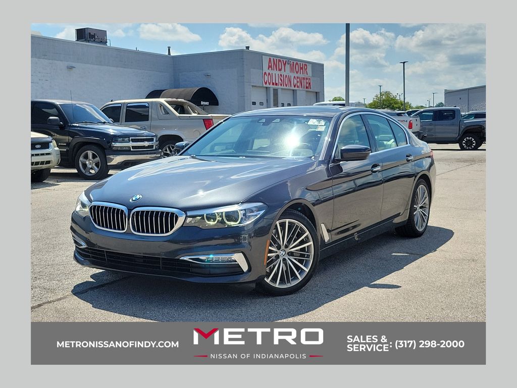 Gray (Dark Graphite) 2018 BMW 5 Series Sedan Rear-Wheel Drive 8-Speed Automatic