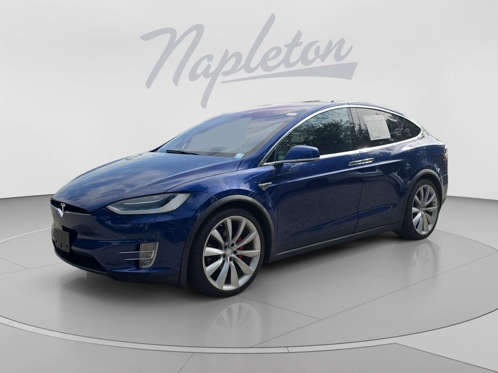 Blue 2016 Tesla Model X SUV / Crossover All-Wheel Drive 1-Speed Automatic