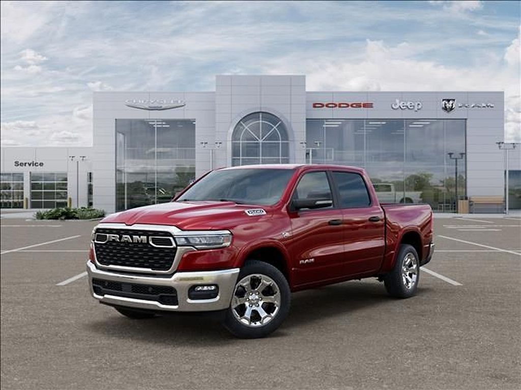 Molten Red Pearlcoat 2026 RAM 1500 Pickup Truck Four-Wheel Drive 8-Speed Automatic