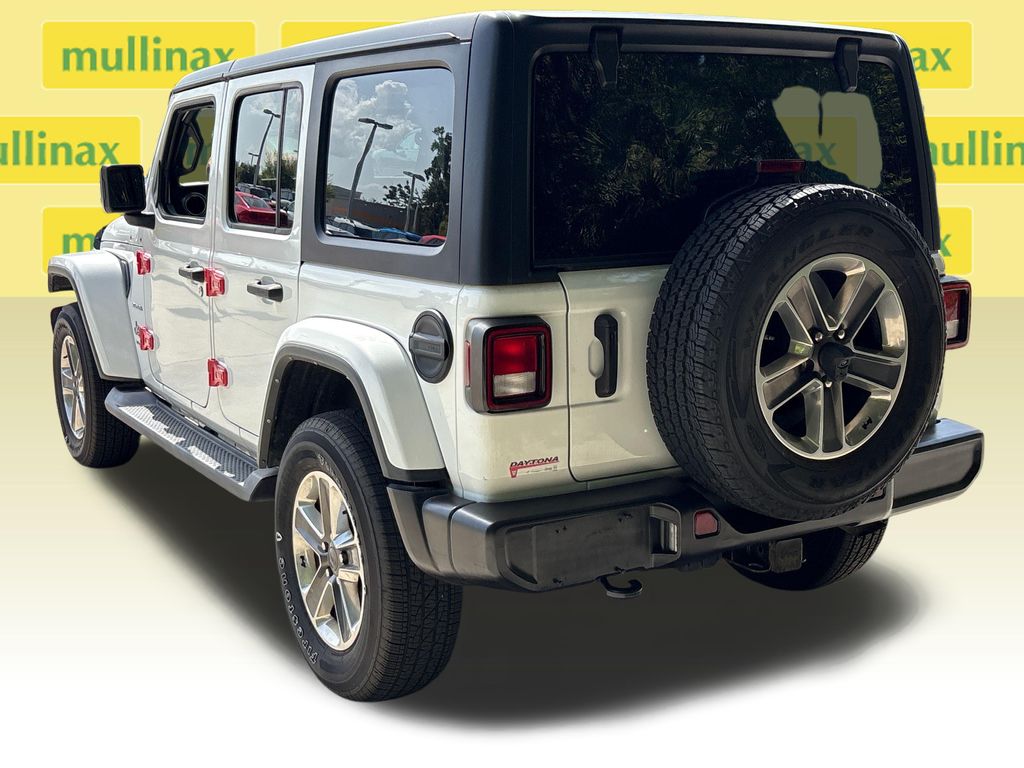 Certified Used 2021 White Jeep Unlimited Sahara image 9