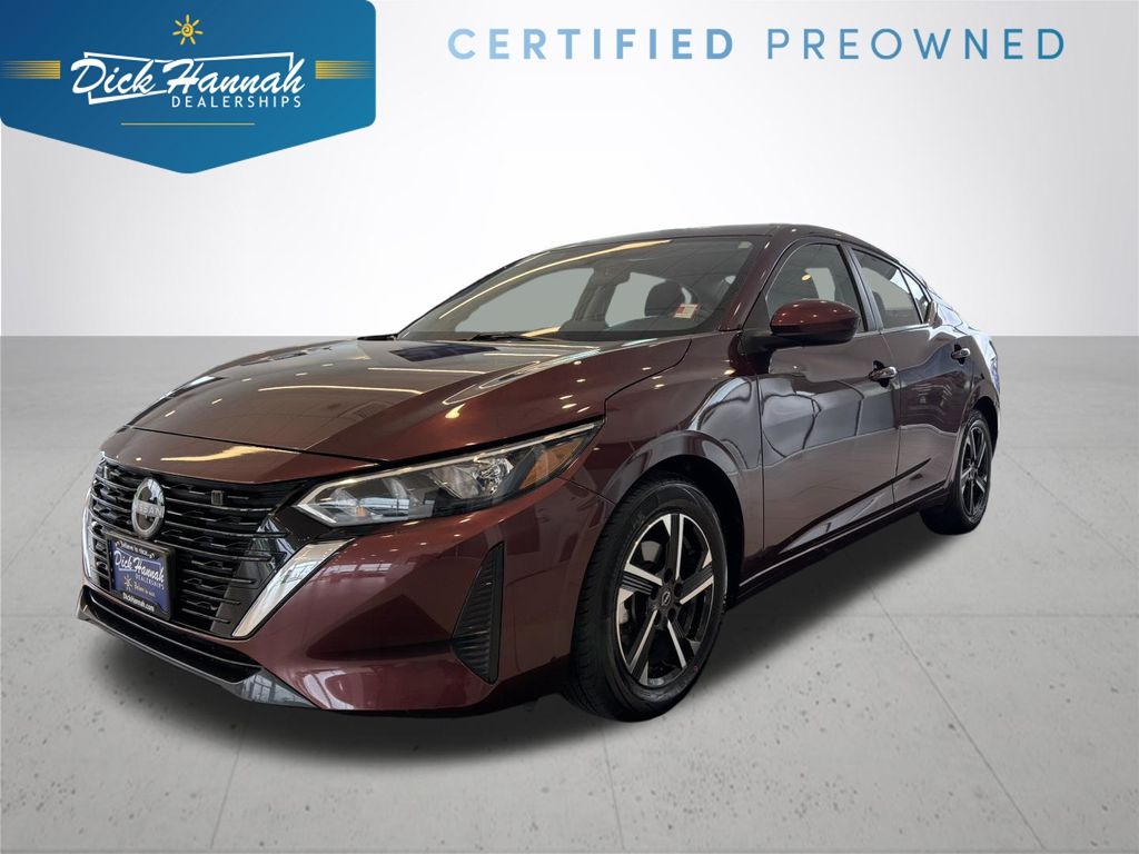 Rosewood Metallic 2024 Nissan Sentra Sedan Front-Wheel Drive Continuously Variable Transmission