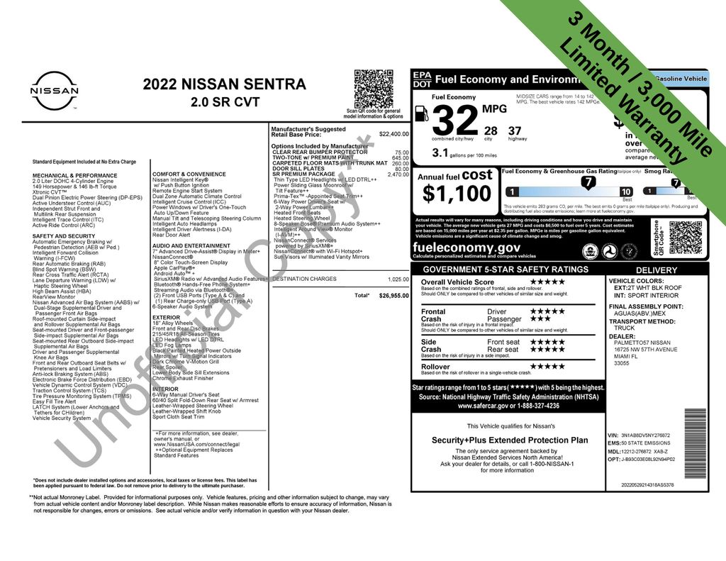 Used 2022 Nissan Sentra For Sale in Fort Wayne, IN