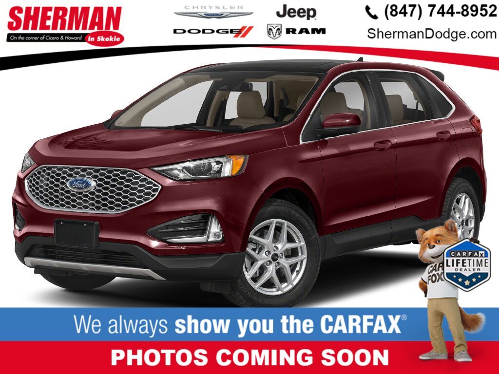 Red (Burgundy) 2023 Ford Edge SUV / Crossover All-Wheel Drive 8-Speed Automatic
