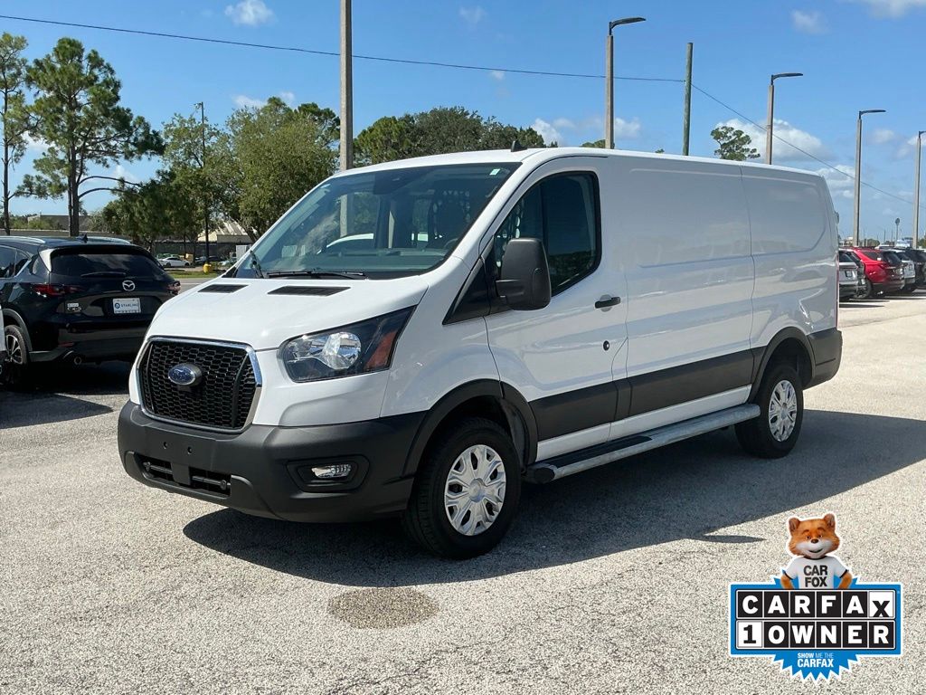 Oxford White 2025 Ford Transit Cargo Van Rear-Wheel Drive