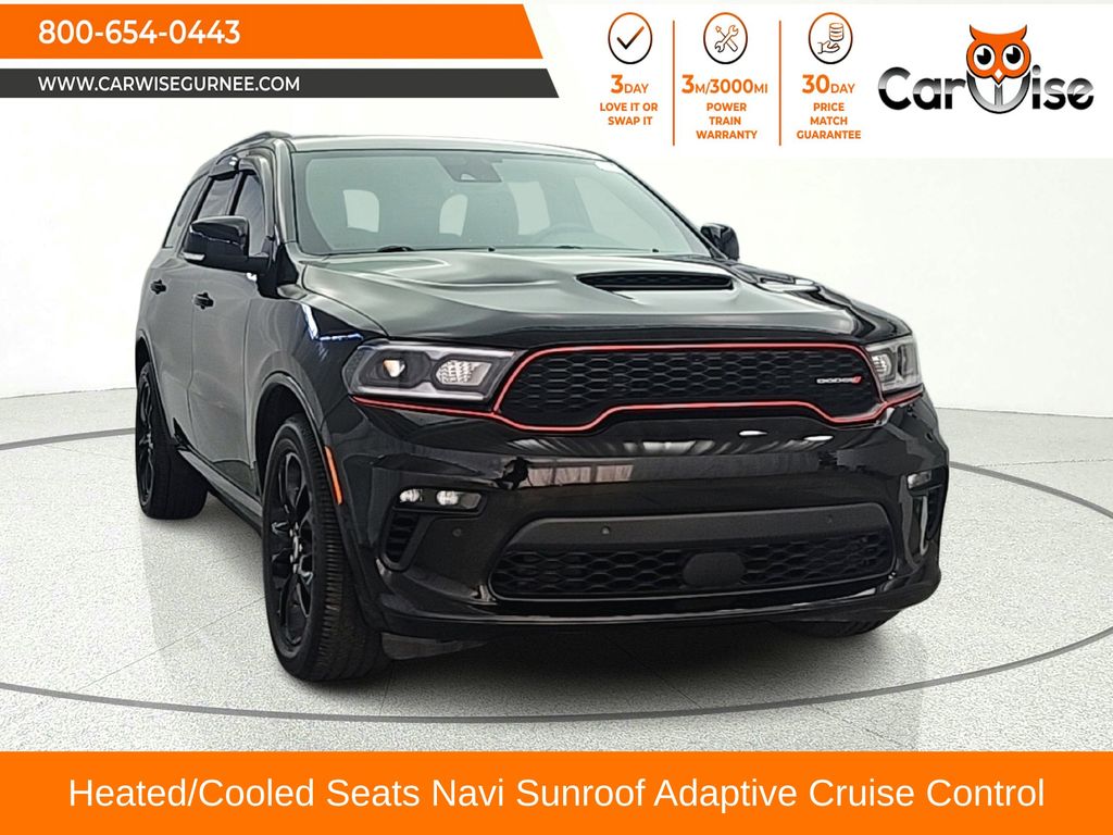 DB Black Crystal Clearcoat 2021 Dodge Durango SUV / Crossover All-Wheel Drive 8-Speed Automatic