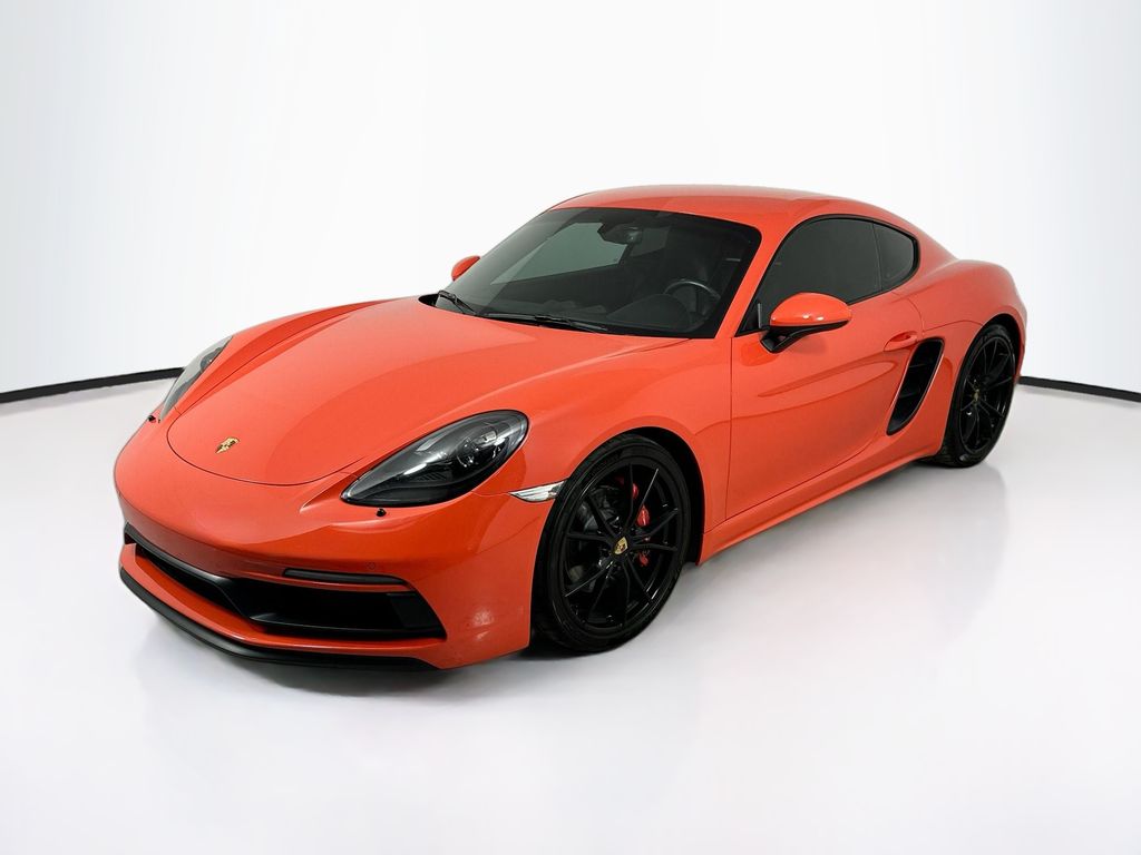 Lava Orange 2018 Porsche 718 Cayman Coupe Rear-Wheel Drive 7-Speed Dual Clutch