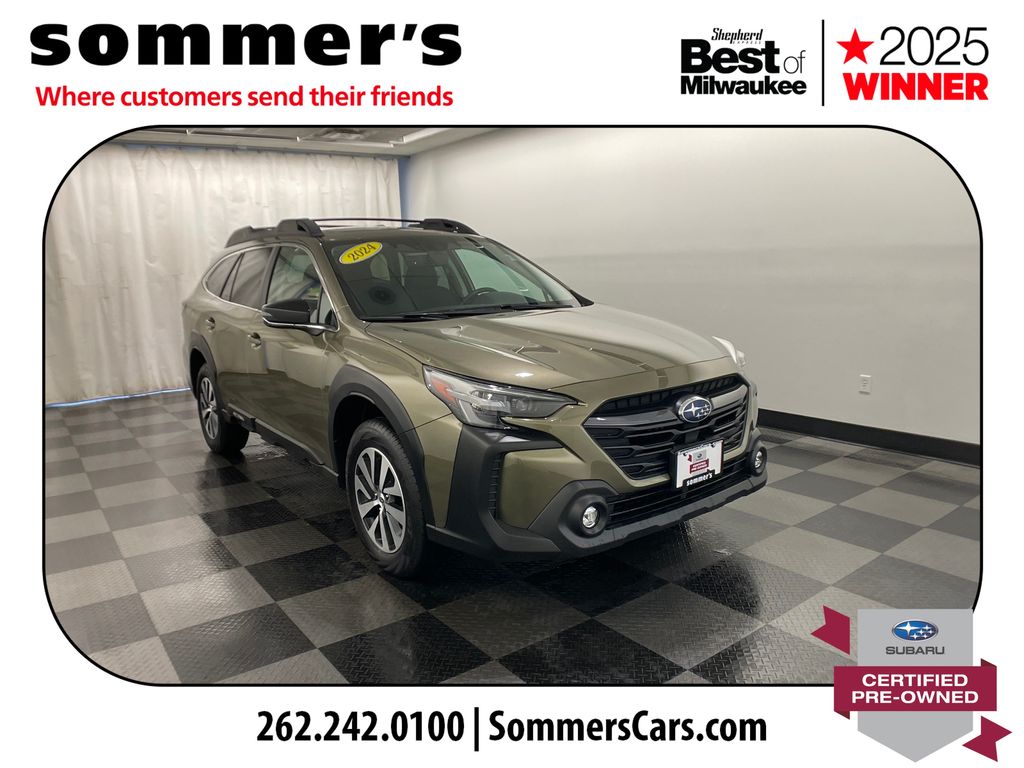 Autumn Green Metallic 2024 Subaru Outback Premium AWD SUV / Crossover All-Wheel Drive Continuously Variable Transmission