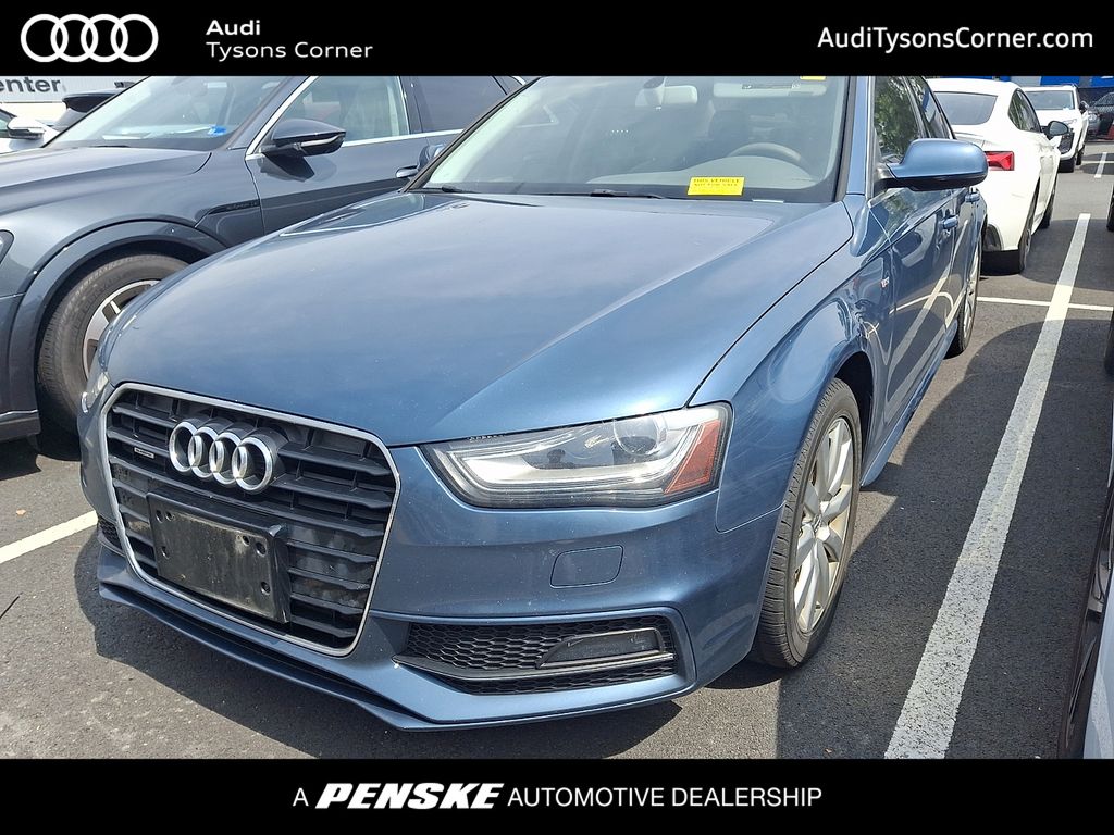 Blue Metallic 2015 Audi A4 Sedan All-Wheel Drive 8-Speed Automatic