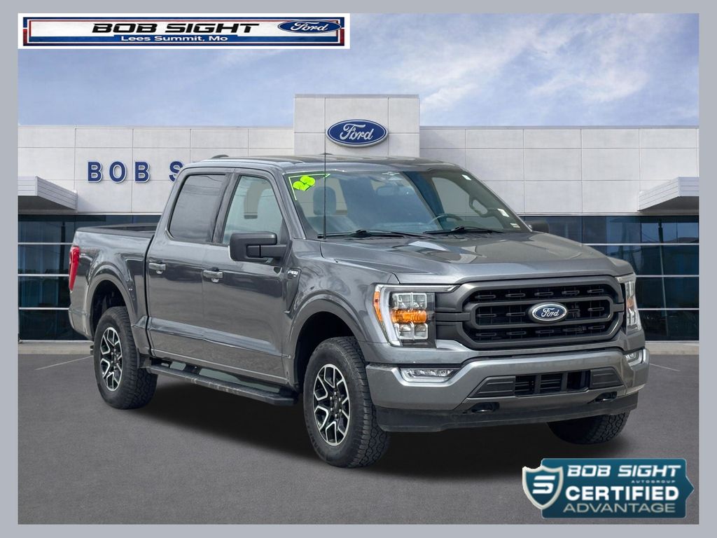 Gray Metallic 2023 Ford F-150 XLT SuperCrew 4WD Pickup Truck Four-Wheel Drive Automatic