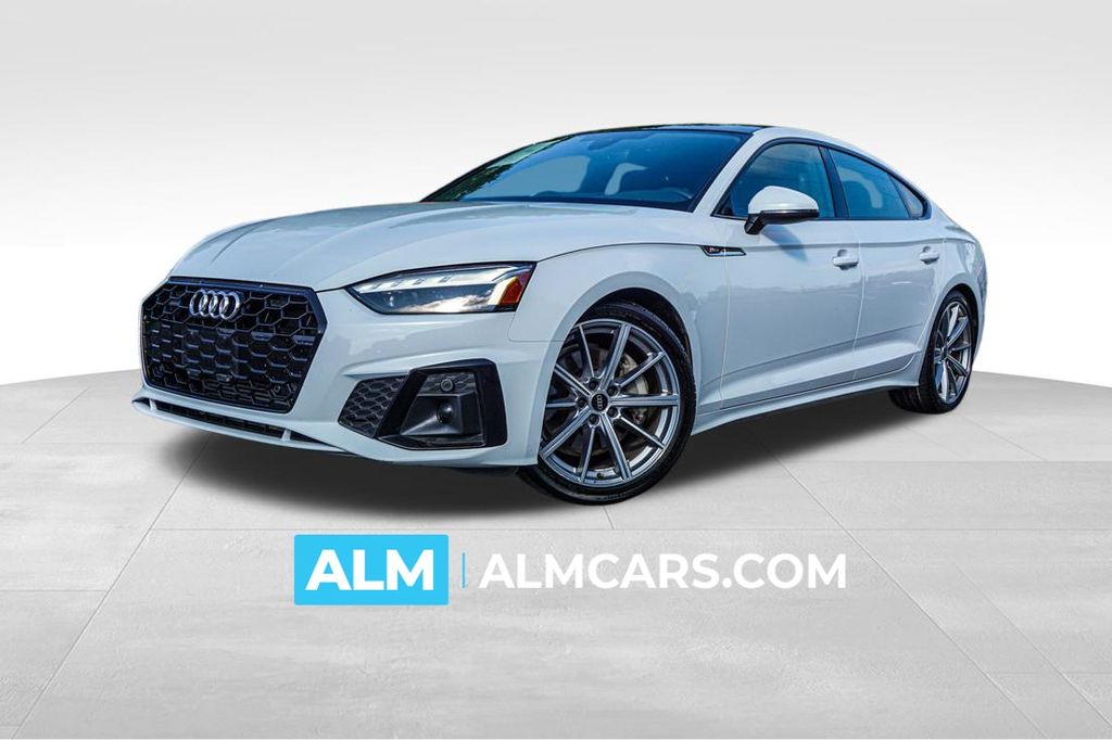 Glacier White Metallic 2025 Audi A5 Sportback Sedan All-Wheel Drive 7-Speed Automatic