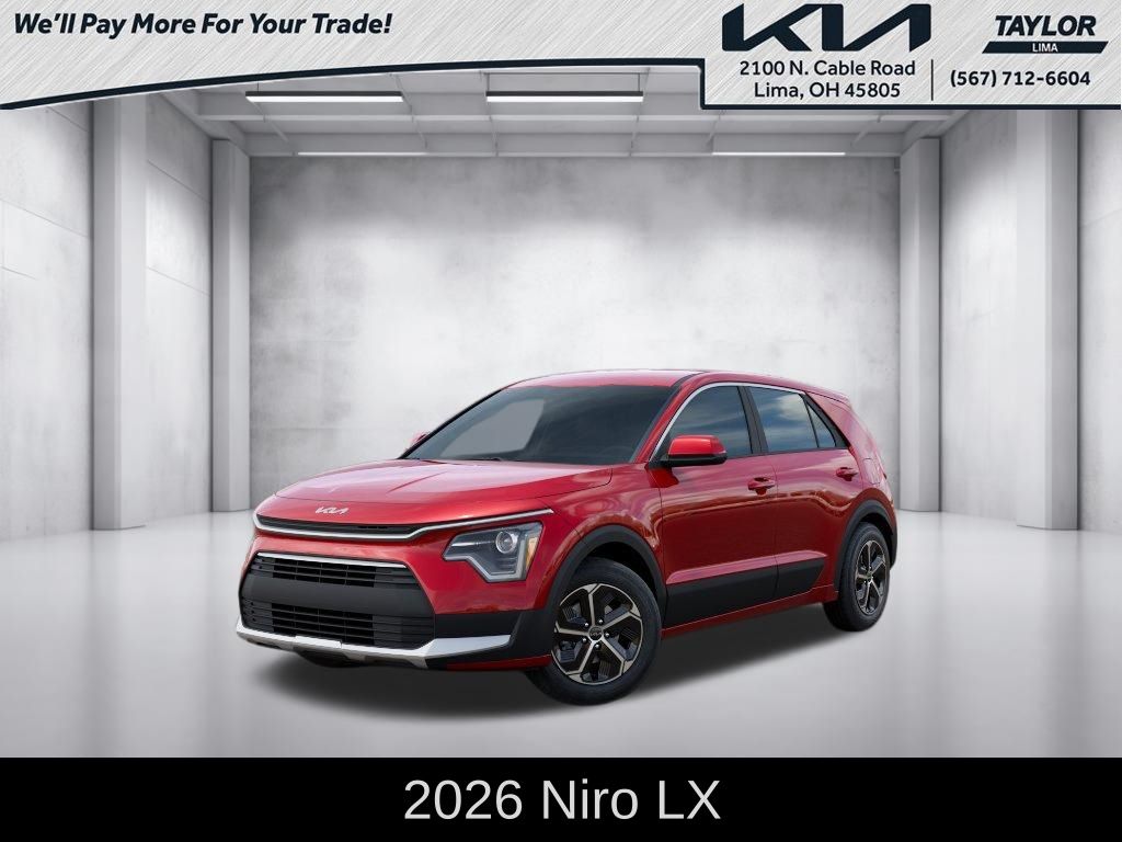 Red 2026 Kia Niro SUV / Crossover Front-Wheel Drive 6-Speed Dual Clutch