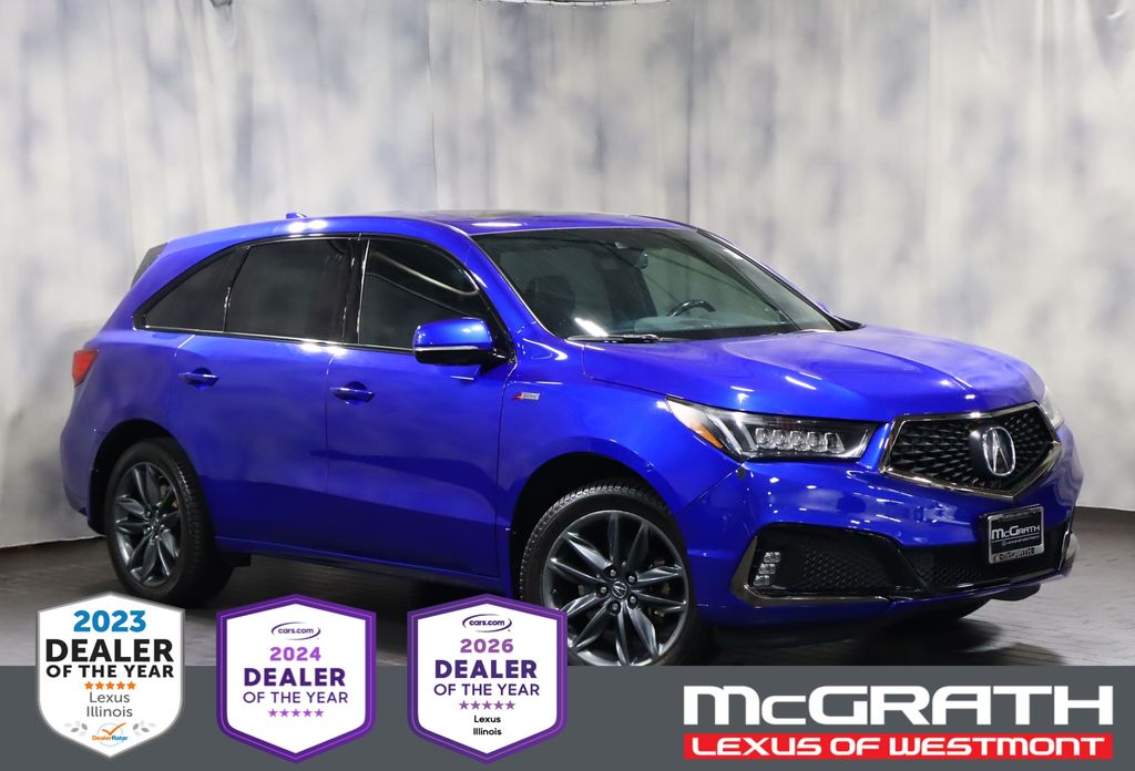 Apex Blue Pearl 2019 Acura MDX SUV / Crossover All-Wheel Drive 9-Speed Automatic
