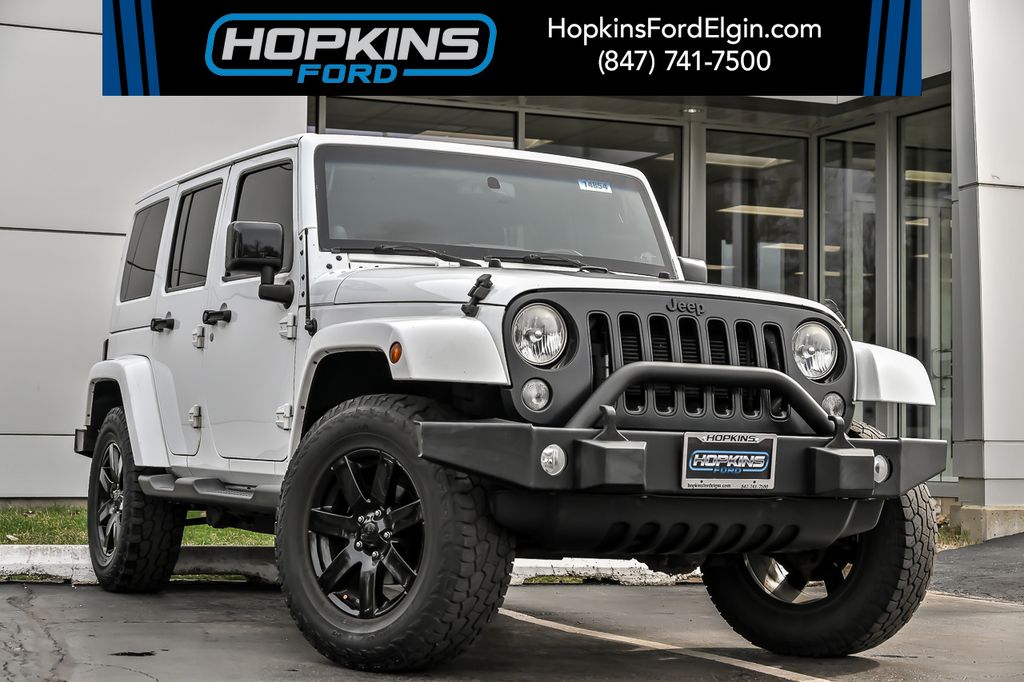 Bright White Clearcoat 2014 Jeep Wrangler Unlimited Altitude Edition 4WD SUV / Crossover Four-Wheel Drive 5-Speed Automatic