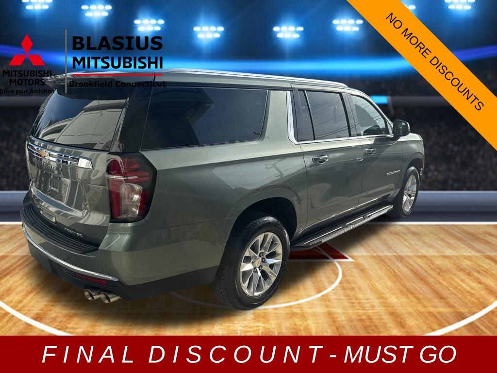 Silver Sage Metallic 2023 Chevrolet Suburban Premier 4WD SUV / Crossover Four-Wheel Drive
