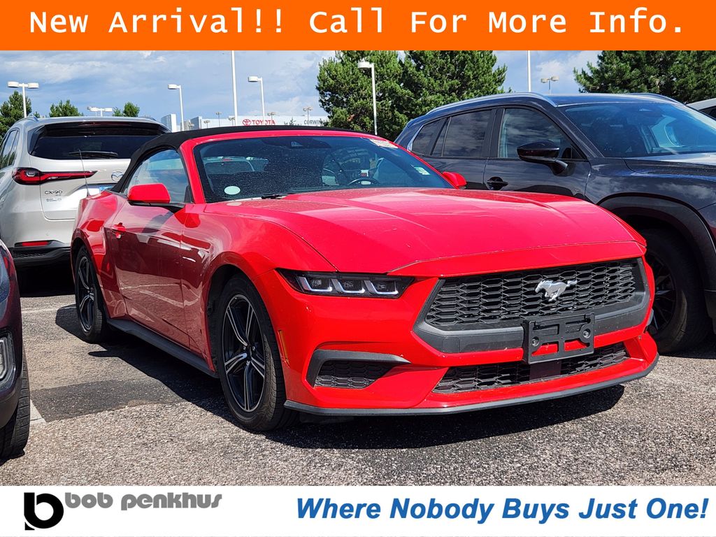 Race Red 2024 Ford Mustang Convertible Rear-Wheel Drive Automatic