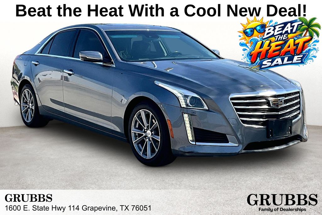 Gray (Satin Steel Metallic) 2019 Cadillac CTS Sedan Rear-Wheel Drive 8-Speed Automatic