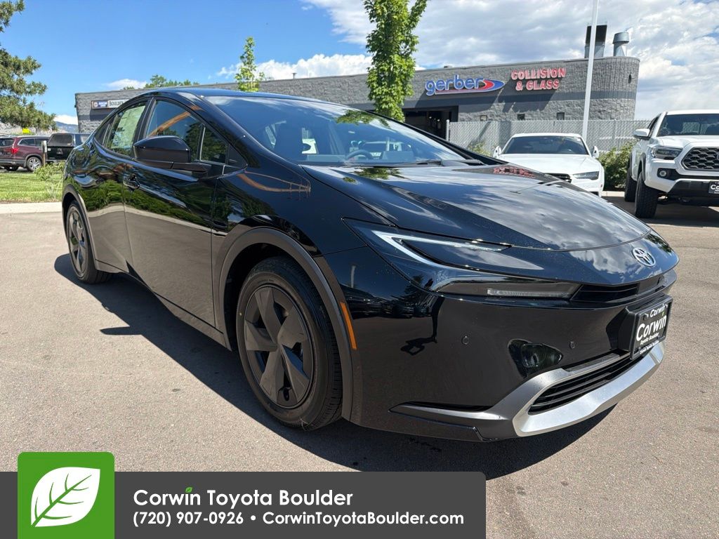 Black 2026 Toyota Prius Plug-In Hybrid Hatchback Front-Wheel Drive Continuously Variable Transmission