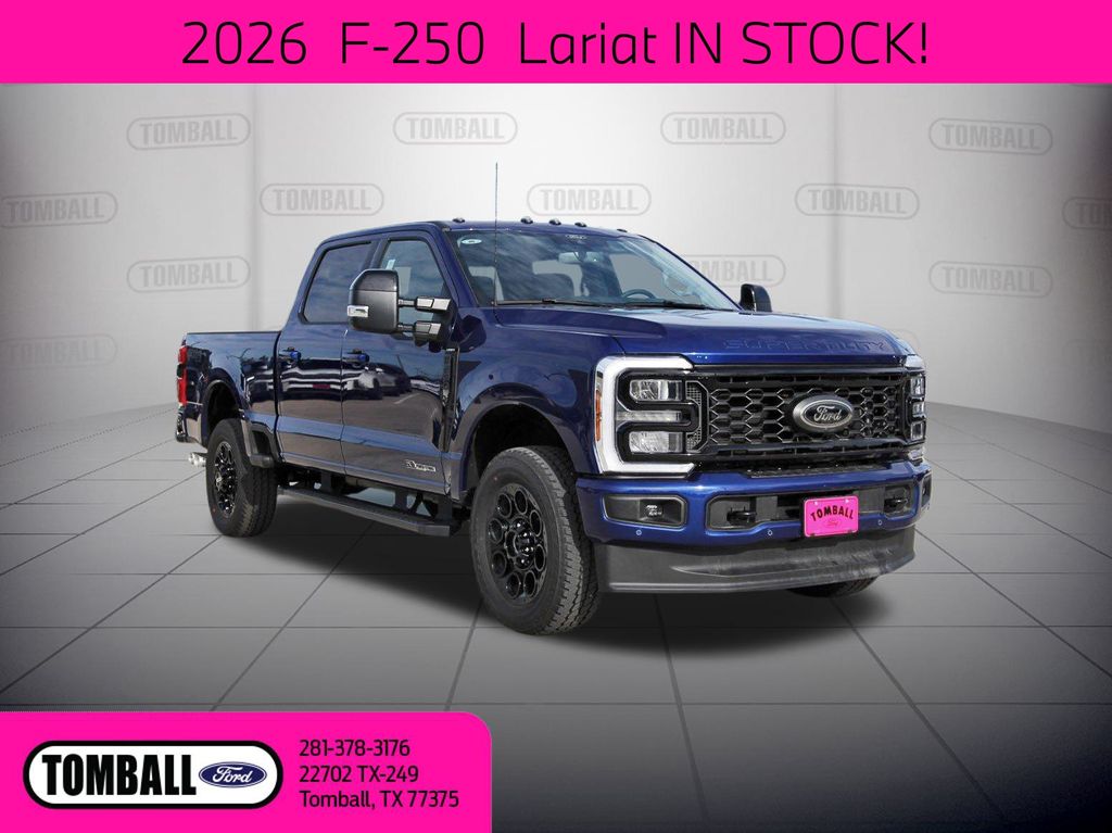 Argon Blue Metallic 2026 Ford F-250 Super Duty Lariat Crew Cab 4WD Pickup Truck Four-Wheel Drive Automatic