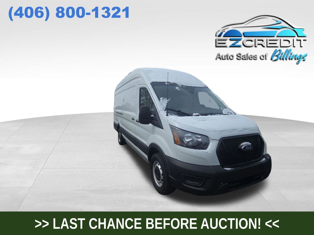 White 2023 Ford Transit Cargo 250 High Roof Extended LB RWD Van Rear-Wheel Drive